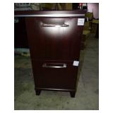 Cherry style L-shaped desk