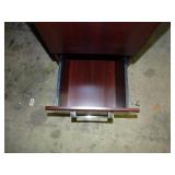 Cherry style L-shaped desk