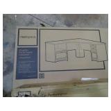 Magellan Performance Collection L-shaped desk with Cherry finish. New in original boxes.