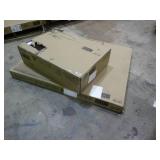 Magellan Performance Collection L-shaped desk with Cherry finish. New in original boxes.