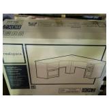 Magellan Performance Collection L-shaped desk with Expresso finish. New in original boxes.  Measurements in pictures.