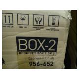 Magellan Performance Collection L-shaped desk with Expresso finish. New in original boxes.  Measurements in pictures.