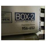 Magellan Performance Collection L-shaped desk with Expresso finish. New in original boxes.  Measurements in pictures.