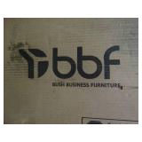 Bush Furniture left handed L-bow desk, new in box.  Box has some damage.