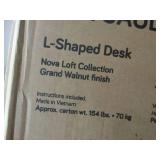 Sauder L-shaped desk, new in box.