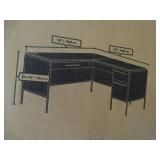 Sauder L-shaped desk, new in box.
