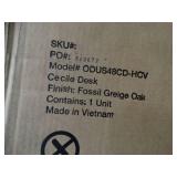 Whalen Cecile desk with fossil greige oak finish. New in box.