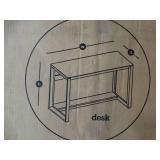 Whalen Cecile desk with fossil greige oak finish. New in box.