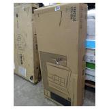 realspace 3-shelf storage cabinet, black, new in box. Measurements in pictures.