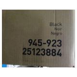 realspace 3-shelf storage cabinet, black, new in box. Measurements in pictures.
