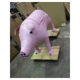 Very large pig shaped grill / smoker.