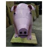 Very large pig shaped grill / smoker.