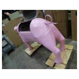 Very large pig shaped grill / smoker.