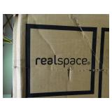 realspace Pelingo Collection 5-shelf bookcase, with gray finish, new in box