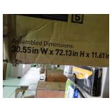 realspace Pelingo Collection 5-shelf bookcase, with gray finish, new in box