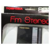 Vintage Toshiba AM/FM Stereo 2Band Receiver RP-20 in original packaging, 1984, Looks in new condition.