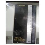 Vintage Toshiba AM/FM Stereo 2Band Receiver RP-20 in original packaging, 1984, Looks in new condition.