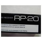 Vintage Toshiba AM/FM Stereo 2Band Receiver RP-20 in original packaging, 1984, Looks in new condition.