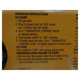 Dyno-Glo Pro 80K BTU forced air heater, New never used.