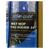 Set of 6 brand new Super Glide 24" wet mop pad holders.