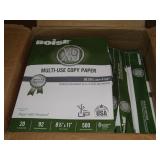 Box of 7 reams of Boise 8.5" X 11" multi-use copy paper