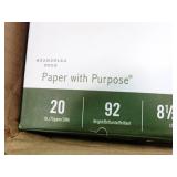 Box of 7 reams of Boise 8.5" X 11" multi-use copy paper