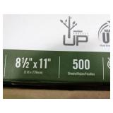 Box of 7 reams of Boise 8.5" X 11" multi-use copy paper