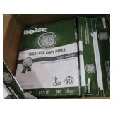 Box of 7 reams of Boise 8.5" X 11" multi-use copy paper