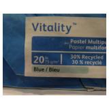 2 reams of Xerox Vitality blue 8.5" x 11" multipurpose copy paper
