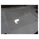 realspace 19" x 24" clear desk pad