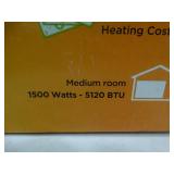 Comfort Zone Quartz radiant heater in original box