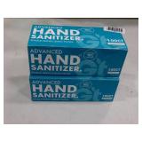2 boxes of 100 count advanced hand sanitizer
