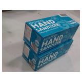 2 boxes of 100 count advanced hand sanitizer