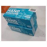 2 boxes of 100 count advanced hand sanitizer