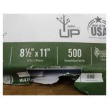 8 reams of Boise 8.5" x 11" multi-purpose copy paper