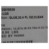 box of 3 32.4oz bottles of school glue, new, never used