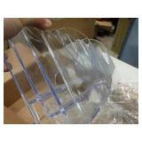 Innovative Storage Designs 6-Pocket File Organizer, Clear