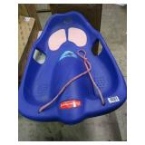 Rubbermaid snow sled.  Get ready for upcoming winter fun.