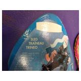 Rubbermaid snow sled.  Get ready for upcoming winter fun.