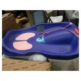 Rubbermaid snow sled.  Get ready for upcoming winter fun.