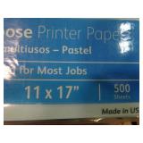 2 reams of Xerox Vitality Pastels blue 11" x 17" multipurpose printer paper