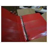 Case of 12 red 1" binders