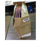 Box of 6 pink 1" binders