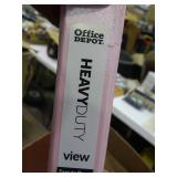 Box of 6 pink 1" binders