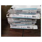 5 boxes of 2-divider classification folders