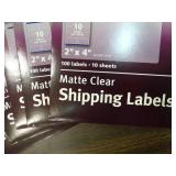 5 new packages of Avery shipping labels