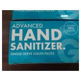 4 boxes of 100 count advanced hand sanitizer