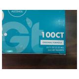 4 boxes of 100 count advanced hand sanitizer