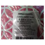 3 packages of 8 count 8.5" x 11" bubble mailer