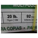 Case of Boise 8.5" x 14" multi-use copy paper